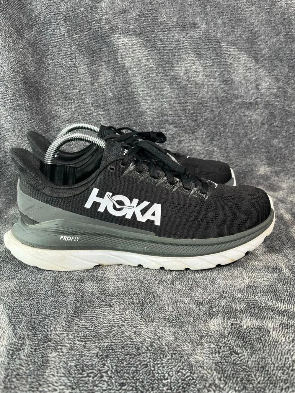 Hoka One One Mach 4 Black Dark Shadow Women's Size US 8.5 B 1113529 BDSD
